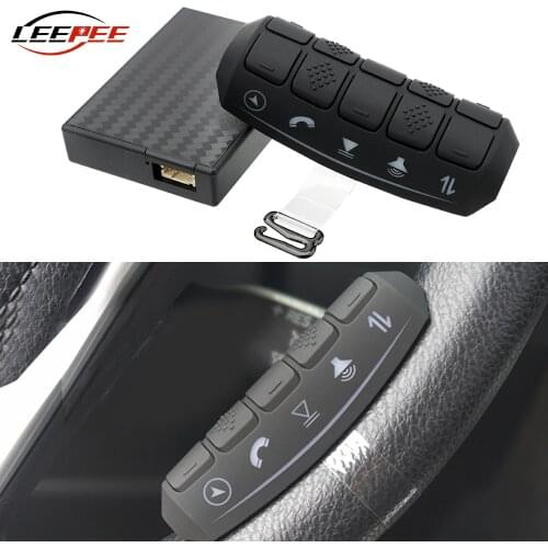 LEEPEE Wireless Car Steering Wheel Controller Button Switch Remote Control For PC DVD Player Radio Audio Video Auto Accessories