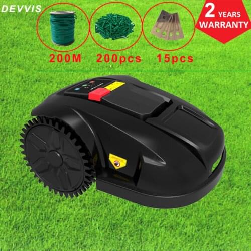 Cheapest Electric Robotic Lawn Mower Grass Cutter E1800S Garden Mowing Machine With 2.2AH Li-ion Battery, Water-proofed charger