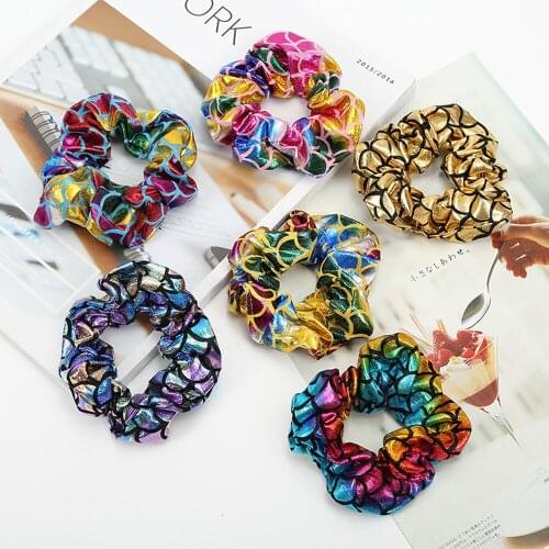 Colorful Hair Scrunchies Hair Rope Elastic Rubber Band Women Fashion Headwear Hair Accessories Ponytail Holder