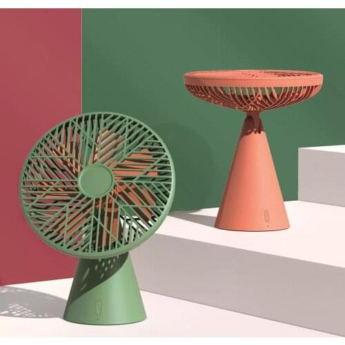 New FOREST 4000mAh Battery Rechargeable Desktop Mini Summer Cooling Fan 3 Speed Adjustable Outdoor Portable Fan Mini Ventilator