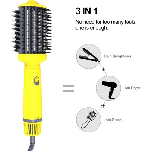 LISAPRO New Vision One Step Hot Air Brush Multifunctional Styler And Hair Dryer Household And Travel Tools Hair Curler