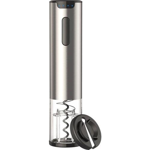 Wine Opener Set Electric Automatic Cordless Corkscrew Stainless Steel USB Rechargeable Red Wine Bottle Opener with Foil Cutter