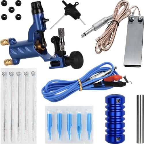 Tatoo Machine Set Maquina De Tatuar Kit Completo Tatuagem Profissional Tattoo Needles Cilp Cord Grip For Permanent Makeup Kit
