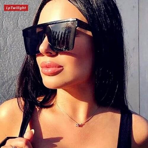 LpTwilight 2021 Square Oversized Sunglasses Women Gradient Glasses Women Luxury Brand Designer Outdoor Ladies UV400 Eyeglasses