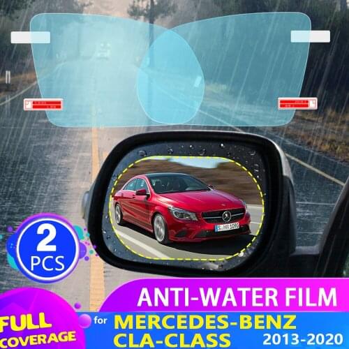 Car Rearview Mirror Film for Mercedes-Benz CLA-Class（C117 C118) 2013-2020 2014 2015 2016 2017 2018 Anti Fog Rainproof Accessorie
