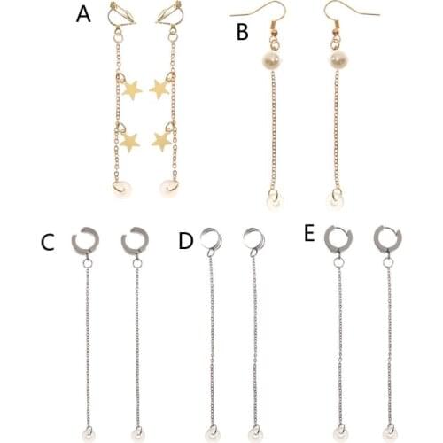 Stainless Steel Anti-Lost Earphone Holder Clip Earrings Compatible with Airpods 1 & 2 & pro 3 Wireless Earrings Jewerly