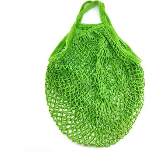 Netral Color Mesh Shopping Bag Reusable Woven String Handbag Fruit Storage Totes Net Woven Bags Shop Grocery Tote Bag Greenism
