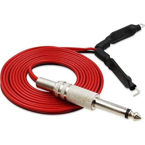 Tattoo Clip Cord, Professional Silicone Tattoo Clip Cord Rubber Tattoo Clip Line with Mono Plug Soft Wire for Tattoo Machines