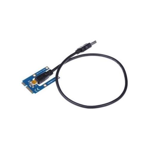 USB 3.0 Mini PCI-E to PCIe PCI Express 1x to 16x Extender Riser Card Adapter Extension Cable