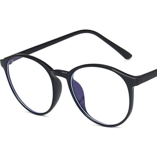 Veshion Anti-blue Light TR90 Round Glasses Frame 2020 New Classic Flat Mirror Ferrule Leg Glasses Frame Myopia