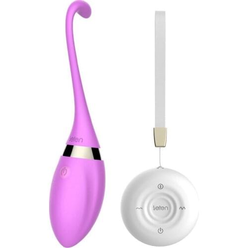 Leten Remote Control Vibrating Egg Clitoral Stimulator Vagina G-spot Massager Bullet Vibrator Porn Vibrating Egg Couple Sex Toy