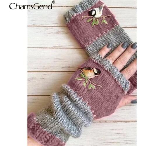 Women Gloves Winter Arm Warmers Knitted Kawaii Fingerless Gloves Wrist Sleeves Harajuku Arm Warmer Women Fingerless Gloves Anime