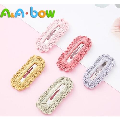 1pcs Lovely Cable Braid Solid Girls Hairpins,Nylon Square Hollow BB Hair Clips Baby Headwear,Baby Girl Barrettes Hair Accessorie