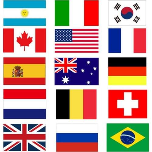 1 string Hanging Flag Football Soccer 32 Team National Flag Country World Banner Bunting 90x150cm String Flag