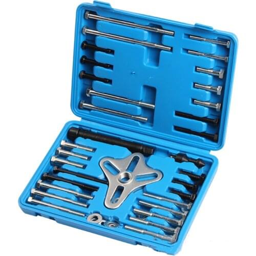 46pcs Steering Wheel Drawing Code Disassembly Removing Tool Steering Wheel Balancer Gear Puller Tool Kit