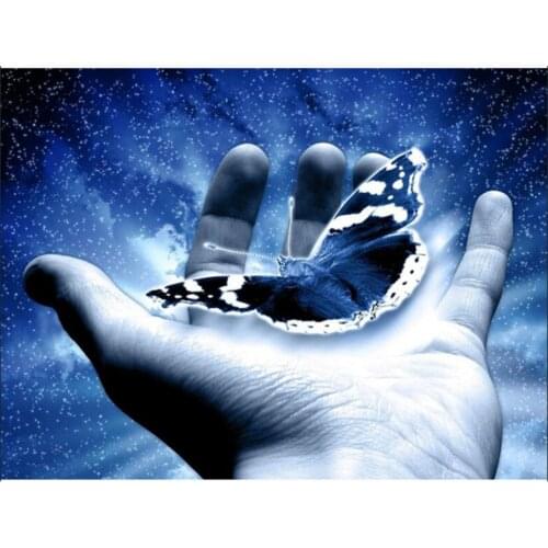 5D DIY Diamond Painting Animal Butterfly Resin Crafts Painting Full Drill Round Diamond Embroidery Diamond Mosaic Cross Stitch