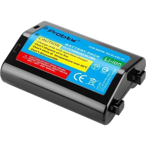 3300mAh EN-EL4 EN-EL4A Battery for Nikon D2H D2Hs D2X D2Xs D3 D3S F6 MH-21 ENEL4 ENEL4A EN EL4A EN EL4 Battery