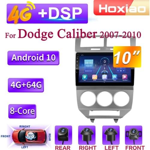 360 Auxiliary System 4G 8 Core Android 10 Car Radio Multimedia Video Player For Dodge Caliber 2007-2010 Navigation GPS 2 DIN
