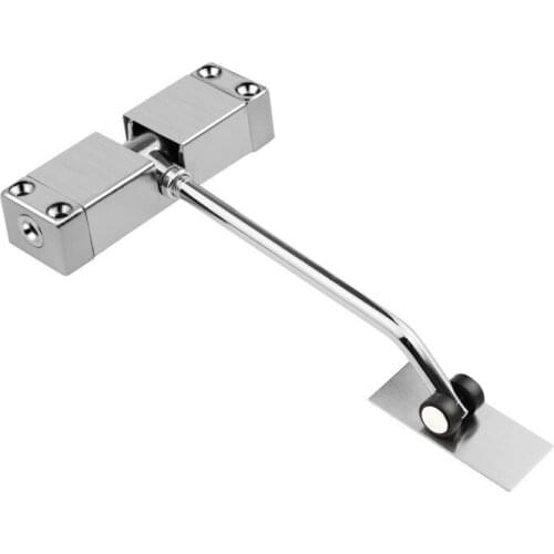 1Sets Automatic Spring Door Closers Stainless Steel Door Stops Adjustable Buffer Closing Device Furniture Hardware Accessories