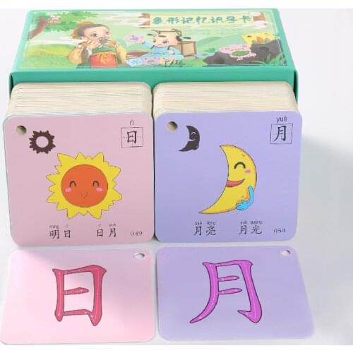 Children Educational Cognition Card Color Picture Literacy Card Childrens Enlightenment Early Education Pictographic Card Book