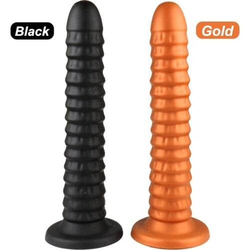 Long Huge Anal Plug Silicone Anal Dildo with Suction Cup Butt Plug Anus Expansion Stimulator Big Anal Beads Toys for Adults 18
