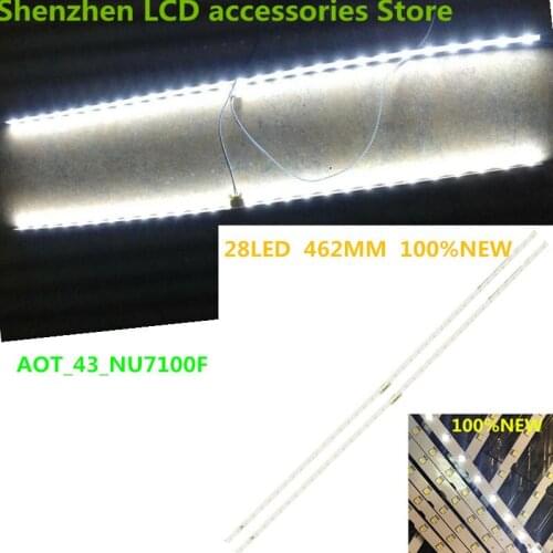 FOR AOT_43_NU7100F UE43NU7120U UE43NU7170U UE43NU7092 BN96-45954A 28LED 462MM SAMSUNG 43inch use aluminium 100%new