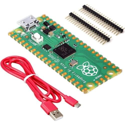 For Raspberry Pi Pico - Light Starter Kit, Consisting of Raspberry Pi Pico, Cable and Pin Headers