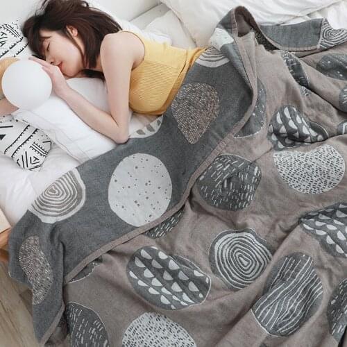 Cotton Muslin Blanket for Bed Sofa Travel Breathable Bedding Coverlet Large Soft Throw Blankets Summer Towel Blankets
