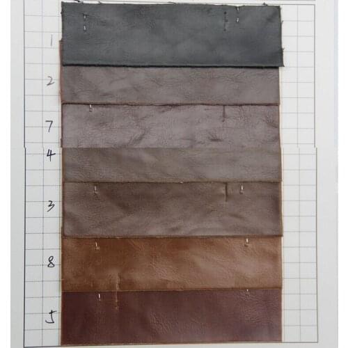 Quality Crazy Horse oil skin synthetic PU leather/ faux leather material/ upholstery fabric for sofa/ wholesale/ many colors