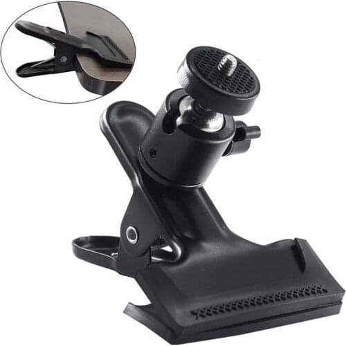 Camera Holding Mount Multi-function Clip Clamp Holder Mount with Standard 1/4 Screw Fit for GoPro Camera Flash Light Stand