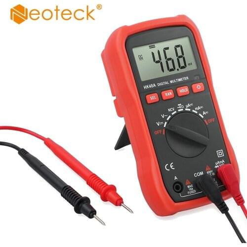 Neoteck 2000 Counts AC DC Current Voltage Resistance Multimeter Tester With Test Leads LCD Display with backlight Multimeter
