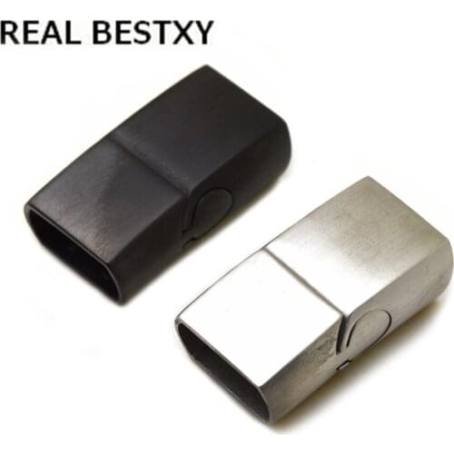 Hole:11.2*6.4mm Stainless Steel Oblate Buckle Magnet Hook Jewelry Findings Leather Bracelet Magnetic Clasp DIY Jewelry Making