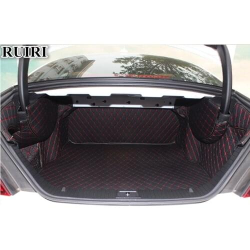 High quality! Full set car trunk mats for Mercedes Benz CLS 300 350 450 C257 2018-2019 waterproof boot carpets cargo liner mats