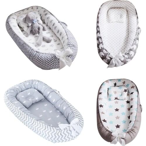 Portable Baby Sleeping Nest Infant Cradle Bassinet Portable Super Soft And Breathable Newborn Infant Lounger Removable