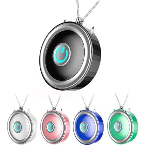 Mini Portable Air Purifier Wearable Air Purifier Necklace USB Air Cleaner Personal Negative Ion Generator