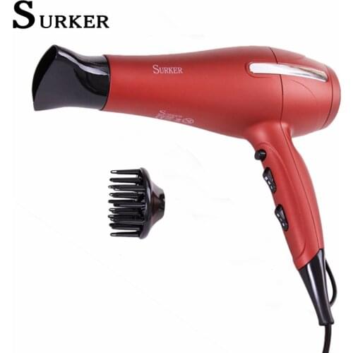 Surker Professional Anion Hair Dryer 2200W Hot & Cold Wind Hairdresser Dryer Hair suszarka do wlosow DW-1407