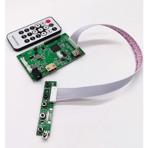 Universal LCD Controller Board Kit for 7 "-42" LCD Panel USB/HDMI-compatible advertising machine USB Audio and video playback