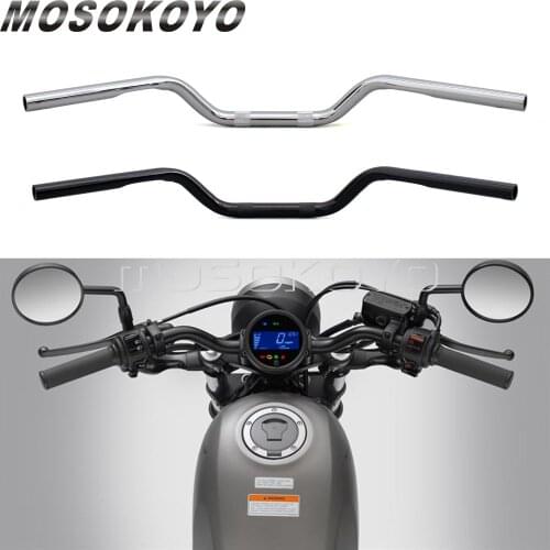 Black 1" Universal Handlebar 73.5cm Width 26mm Handle Bars for Harley Sportster 883 1200 XL883 XL1200 Custom Iron Low