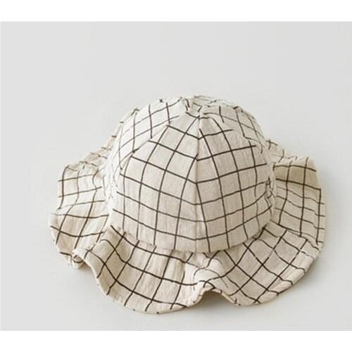 Spring Summer Baby Hats for Girls Cute Fisherman Hats Kids Boys Sun Hat Beach Caps Autumn New Cotton Bucket Hat for 0-2 Years