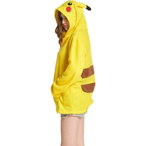 Women 3D Cartoon Animal Hoodies Anime Cartoon Costume with Ears Face Eyes Sweatshirt Jacket Hoodies Zipper