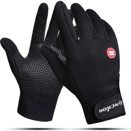 Winter Cycling Gloves With Wrist Support Touch Screen Bicycle Gloves Outdoor Sports Anti-slip Windproof Bike Full Finger Gloves