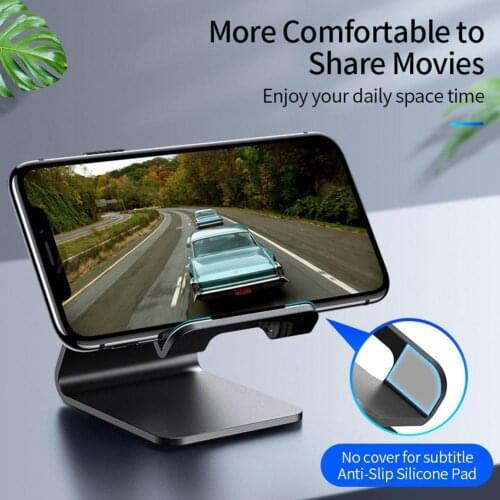 1PC Universal Phone Holder Durable Cellphone Stand For PC Mobile Stand Phone Sturdy Alloy Aluminum stand Mount Table Desk H V3T2