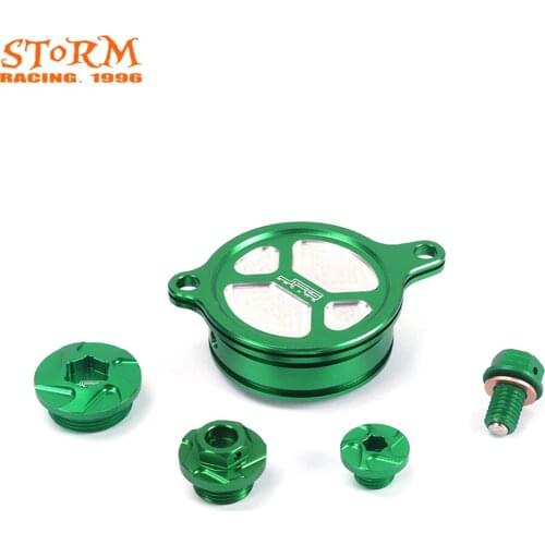 2 Pcs Timing Screws + Oil Drain Screw + Oil Plug + Oil Filter Cap Guard For KAWASAKI KXF450 KX450F 2009-2015 KLX450R 2008-2013