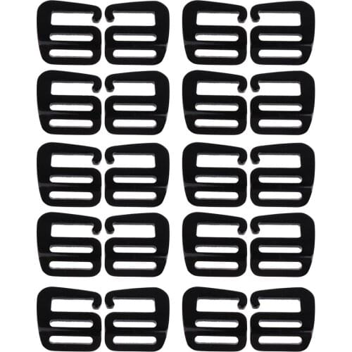 20 pcs Hook Outdoor Webbing Buckle Strap Emergency Survival 25mm