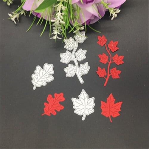 3pcs Steel steel maple leaf Metal Cutting Dies Stencil Scrapbooking Photo Album Card Paper Embossing Craft DIY