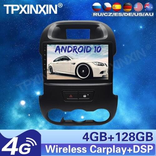 4+128G For Ford Ranger Xlt 2011-2016 Android10 Car Stereo Radio Tape Recorder Multimedia video player GPS Navigation HD Screen