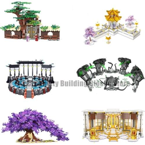 921 926 Movie Fairyland Cultural Historical Landscape Buddha Linghua Building Blocks Block Set Model Kids Toys For Gift