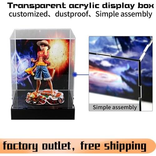 Customized Acrylic transparent display box storage box Toys model clear display box Perspex ShowCase Dustproof For Model Cars