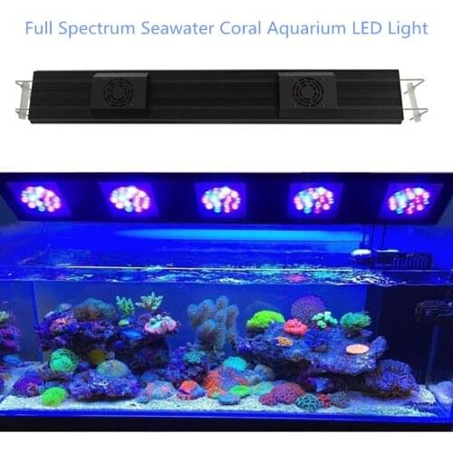 Aquarium LED Reef Light Dimmable Full Spectrum Marine LED for Saltwater Coral Fish Tanks Mount Included coral fish tank LED