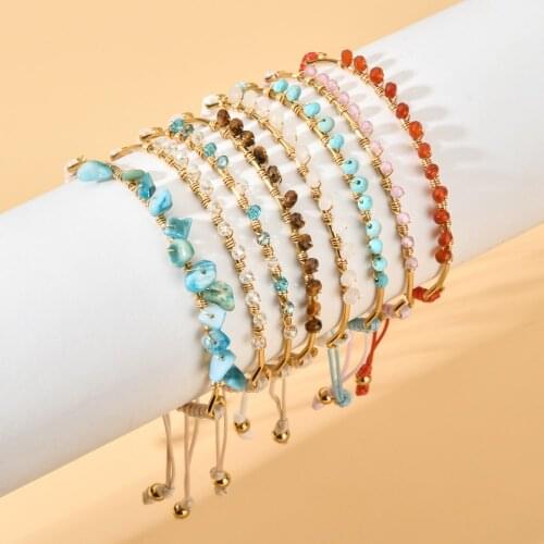ZMZY Luxury Boho Colorful Small Beads Stone Crystal Pearl Bracelets for Women Handmade DIY Jewelry Bohemian Fashion Gifts